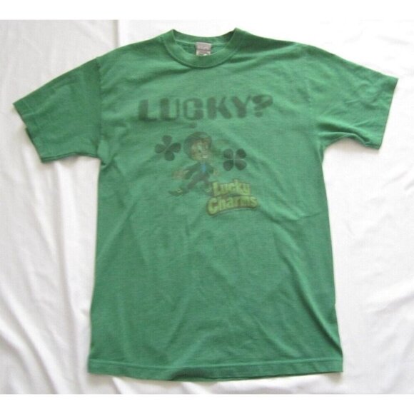 2005 Trau Loevner Lucky Charms Cereal Short Sleeve Shirt Sz M (MT374) - Picture 1 of 9